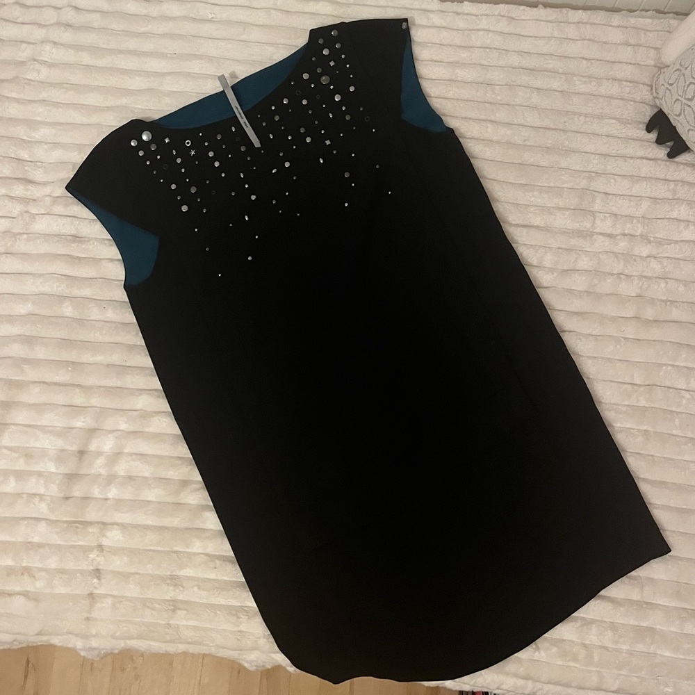 Cop.Copine Black Dress with Silver Studs